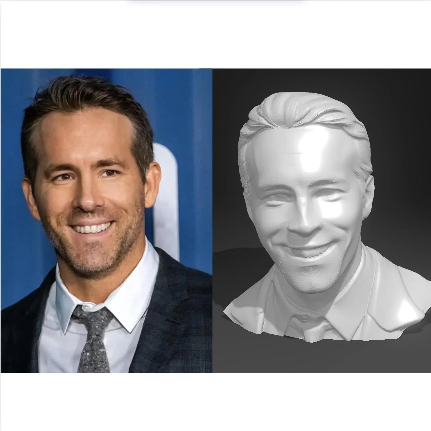 3D Printed Customized Bust Statue