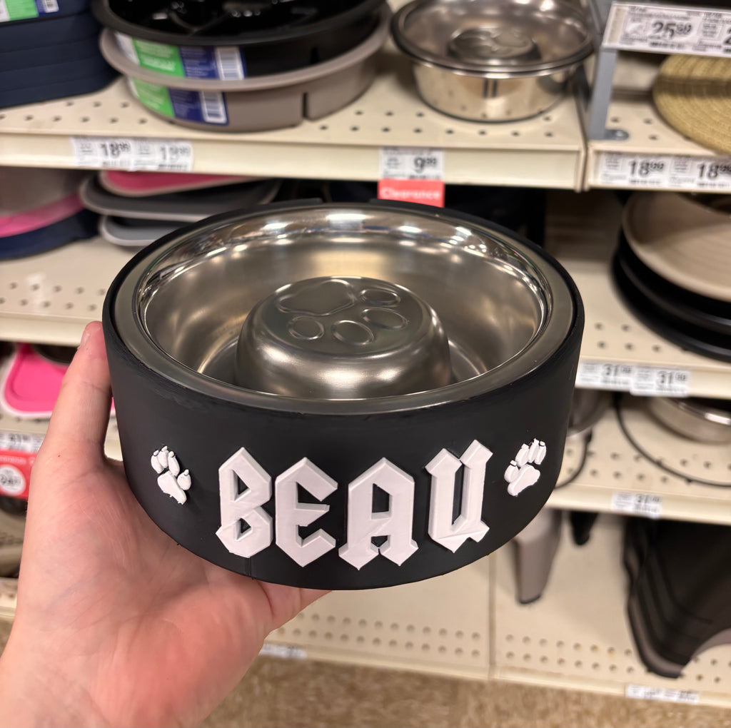 Personalized Pet Bowl with Custom Name