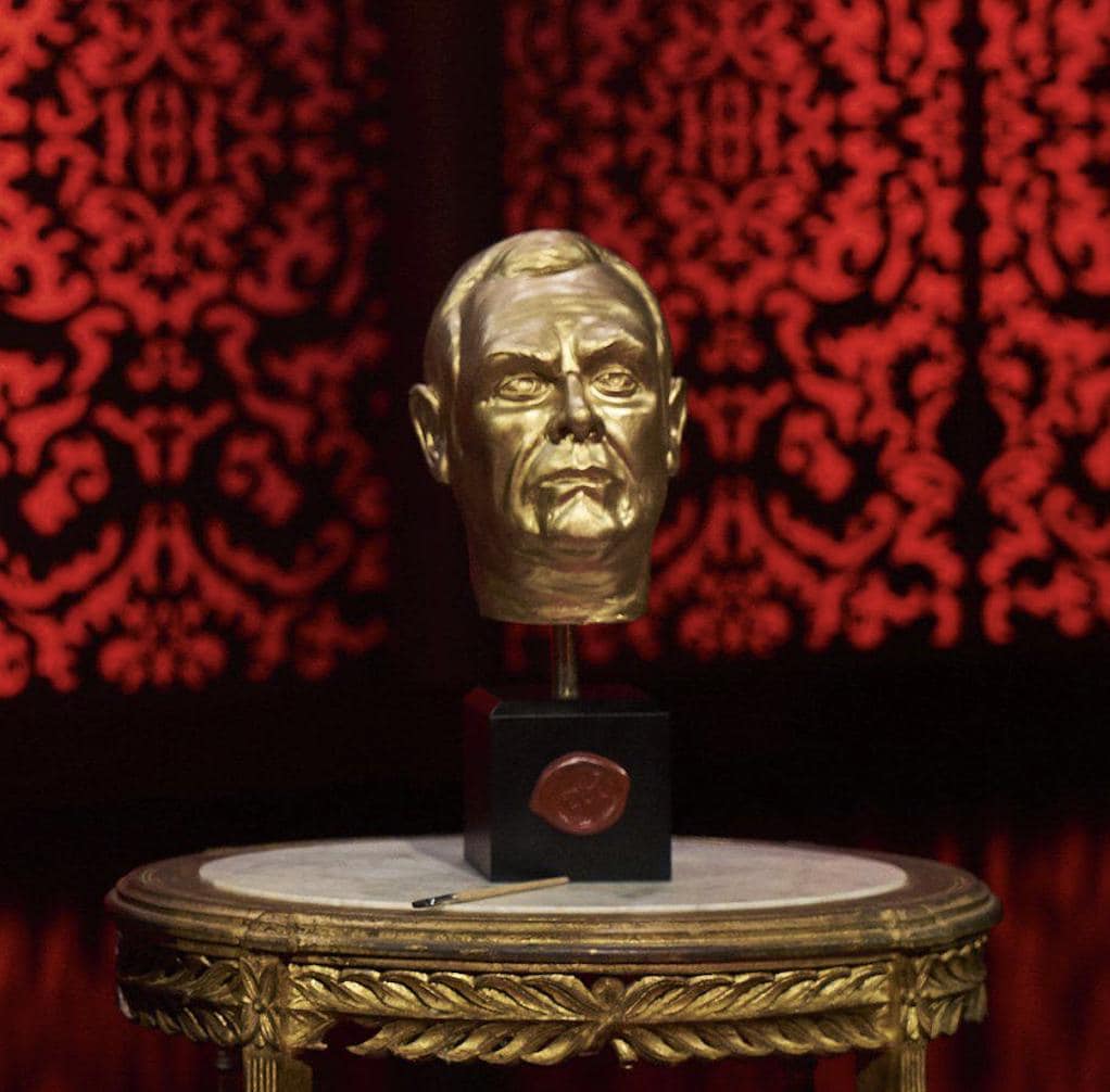 Taskmaster Trophy Customized Gold Bust Statue (4 in, 6 in, 8 in)